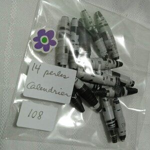 One-of-a-kind handmade/hand rolled paper beads/jewelry making/craft supplies/DIY